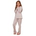 Pijamale pentru copii Ajoure TF23569 Print Cage Pink 8-9