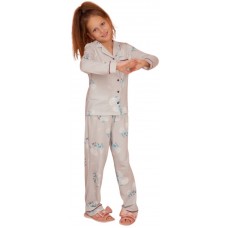 Pijamale pentru copii Ajoure TF23569 Print Fox Grey 10-11