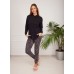 Pijama Ajoure T23567 Black Print Grey 2XL