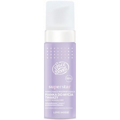 Produs de curatare tenului Face Boom Superstar Moisturizing & Illuminating Face Foam 150ml