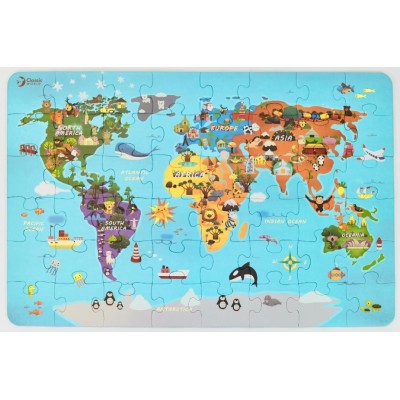 Puzzle Classic World48 World Map (40017)