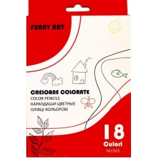 Creioane colorate Funny Art 18pcs (FA1503)