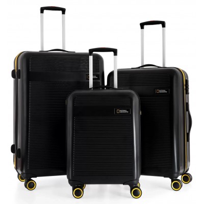 Комплект чемоданов National Geographic N-2004 Set Black