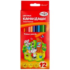 Набор цветных карандашей Gamma 12pcs Cartoons