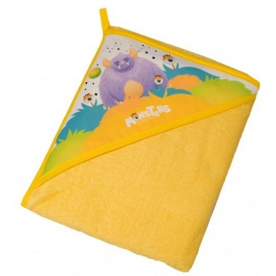 Полотенце для детей Tega Baby Monters Yellow 100x100 (MN-008)