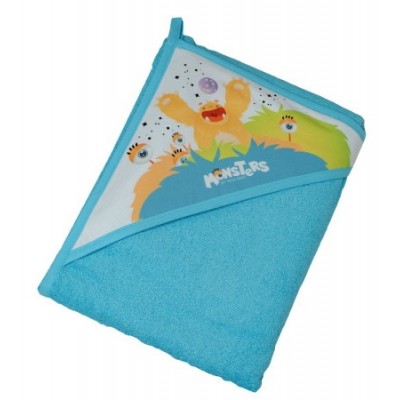 Prosop pentru copii Tega Baby Monters Blue 100x100 (MN-008)