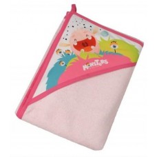 Полотенце для детей Tega Baby Monters Pink 100x100 (MN-008)