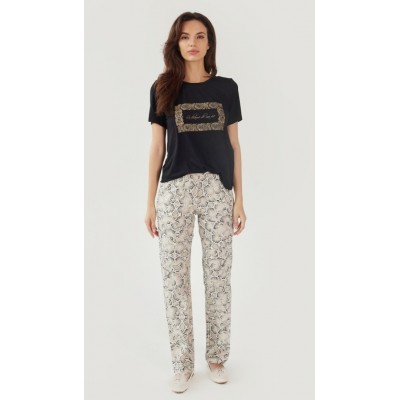 Пижама Ajoure T23543 Black Print Snake 2XL