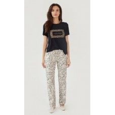 Pijama Ajoure T23543 Black Print Snake XS