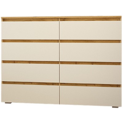 Комод Yasen Ричи 1200 8Я Дуб Артизан/Белый