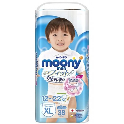Подгузники Moony XL 38pcs