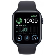 Смарт-часы Apple Watch SE 2 44mm Aluminum Case with Midnight Sport Band Midnight (MNK03)