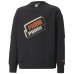 Детская толстовка Puma Alpha Holiday Crew Fl B Puma Black 176