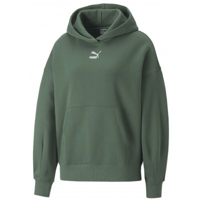 Женская толстовка Puma Classics Oversized Hoodie Fl Deep Forest XL