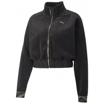 Женская толстовка Puma Deco Glam Velour Full Zip Puma Black L