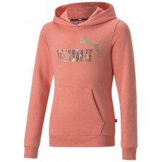 Hanorac pentru copii Puma Ess+ Bloom Logo Hoodie Tr G Carnation Pink 128