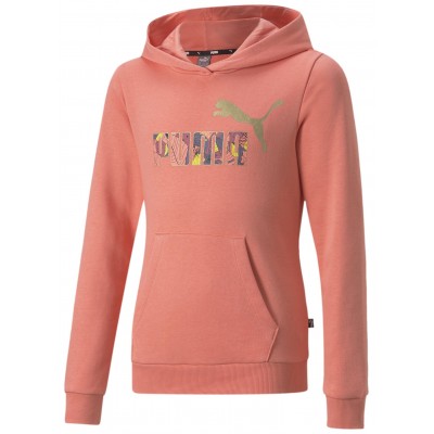 Hanorac pentru copii Puma Ess+ Bloom Logo Hoodie Tr G Carnation Pink 128