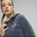 Hanorac de dama Puma Ess+ Velour Full-Zip Hoodie Evening Sky S