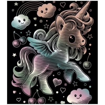 Grattage Sequin Art Holographic Unicorn (SQ1818)