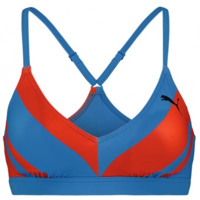 Лиф Puma Swim Women Heritage Stripe Top 1P Blue Combo XS