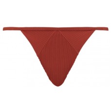 Женские плавки Puma Swim Women Ribbed Tanga 1P Brown Combo XS