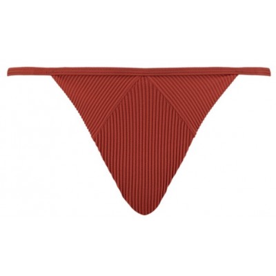 Женские плавки Puma Swim Women Ribbed Tanga 1P Brown Combo XS