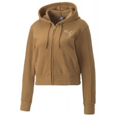 Женская толстовка Puma Her Winterized Full-Zip Hoodie Desert Tan L