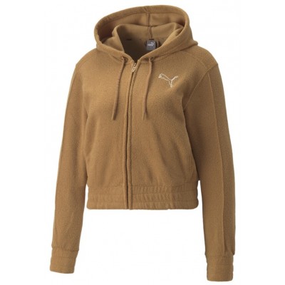 Hanorac de dama Puma Her Winterized Full-Zip Hoodie Desert Tan L