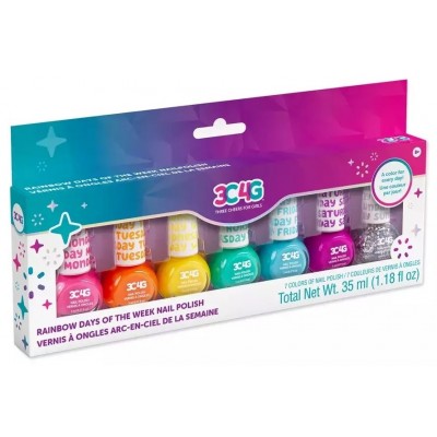 Набор лаков для ногтей Make it Real Rainbow Days of the Week Nail Polish (10007M)