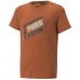 Детская футболка Puma Alpha Holiday Tee B Warm Chestnut 128