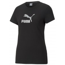 Tricou de dame Puma Brand Love Metallic Logo Tee Puma Black S