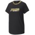 Женская футболка Puma Deco Glam Ss Tee Puma Black/Deco Glam XS