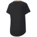 Женская футболка Puma Deco Glam Ss Tee Puma Black/Deco Glam XS