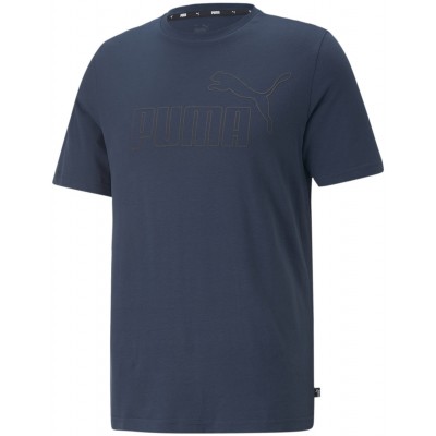 Tricou bărbătesc Puma Ess Elevated Tee Marine Blue XS