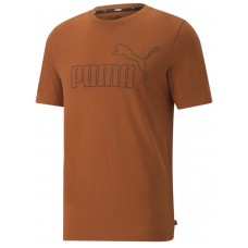 Мужская футболка Puma Ess+ Big Outline Tee Warm Chestnut L