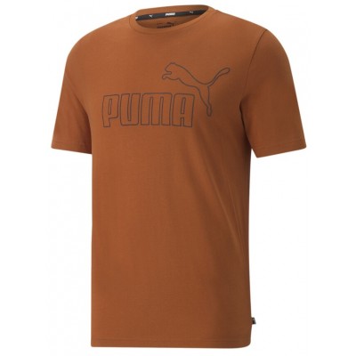 Tricou bărbătesc Puma Ess+ Big Outline Tee Warm Chestnut XS