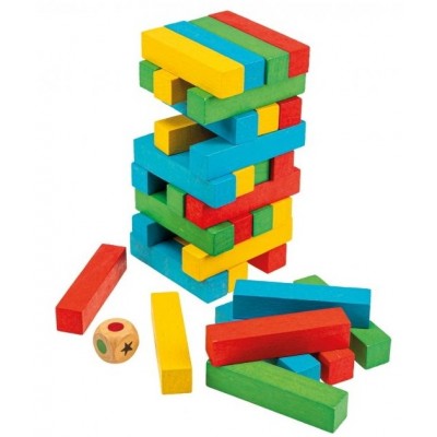 Joc educativ de masa Tactic Trendy Rainbow Tower (59007T)