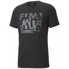 Tricou bărbătesc Puma Performance Graphic Illustrated Ss Tee R Puma Black M