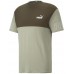 Tricou bărbătesc Puma Power Colorblock Tee Pebble Gray XS