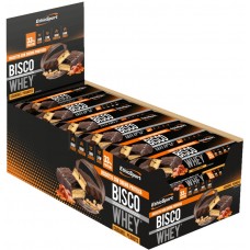 Батончики протеиновые EthicSport Bisco Whey 18pcs Caramel & Peanuts