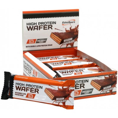 Вафли протеиновые EthicSport Wafer 12pcs Belgian Chocolate