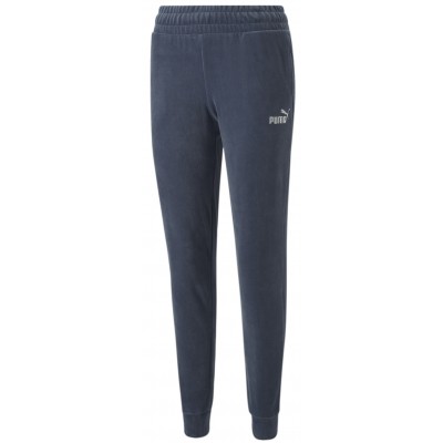 Женские спортивные штаны Puma Ess+ Velour Pants Cl Evening Sky M