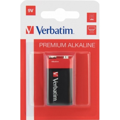 Батарейка Verbatim 9V 1pcs Blister (49924)