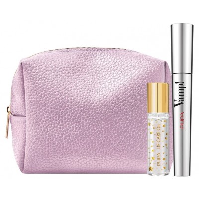 Набор декоративной косметики Pupa Kit Vamp! Mascara Black & Lip Care Oil
