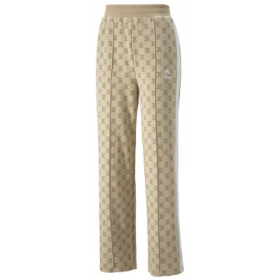 Pantaloni spotivi de dame Puma T7 Aop Pants Light Sand L