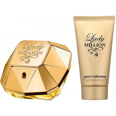 Set de parfumuri pentru ea Paco Rabanne Lady Million Set EDP 50ml + Body Lotion 75ml