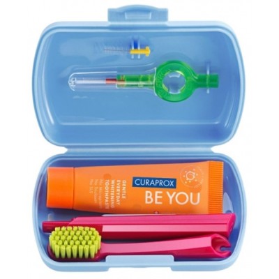 Set pentru călătorie Curaprox Travel Set Be You Blue