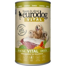 Hrană umedă pentru câini Eurodog Vital Duck 1.24kg