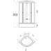 Душевая кабина Triton Стандарт B 100x100 Полосы