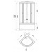 Cabină de duș Triton Стандарт Б 90x90 Мозайка